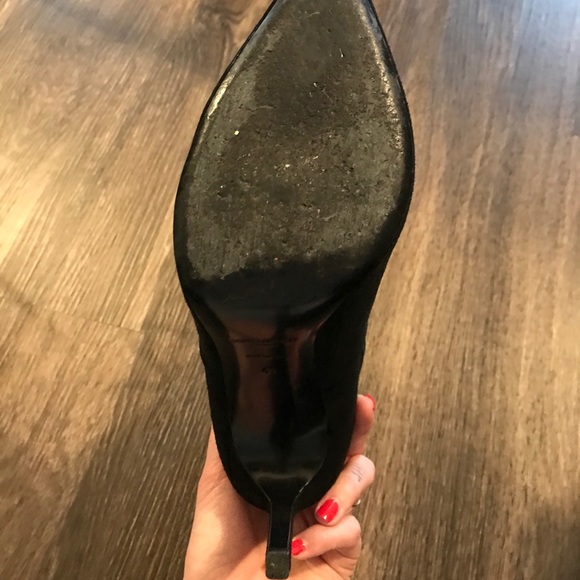 Saint Laurent suede lace up ankle boots - Picture 6 of 7